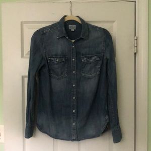 Gently used J Crew size 6 Chambray shirt